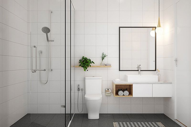 Phòng vệ sinh phong cách minimalist