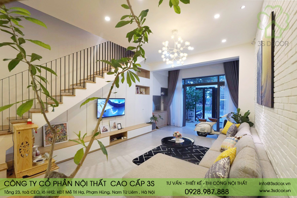 thiết kế thi công nội thất nhà liền kề Văn Phú - Hà Đông2