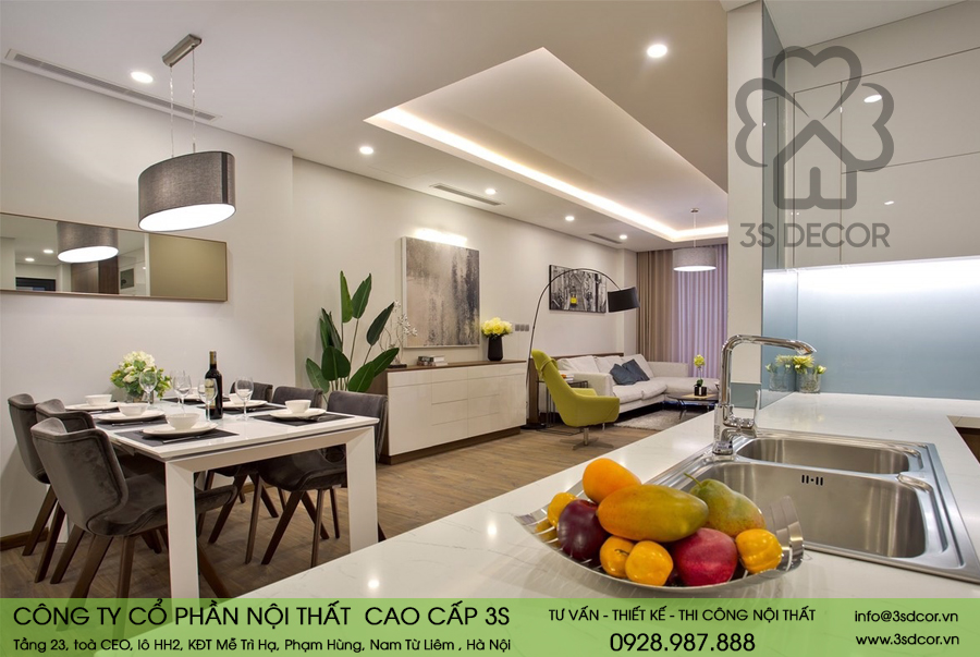 Thiết kế nội thất phòng bếp Royal City Nguyễn Trãi2