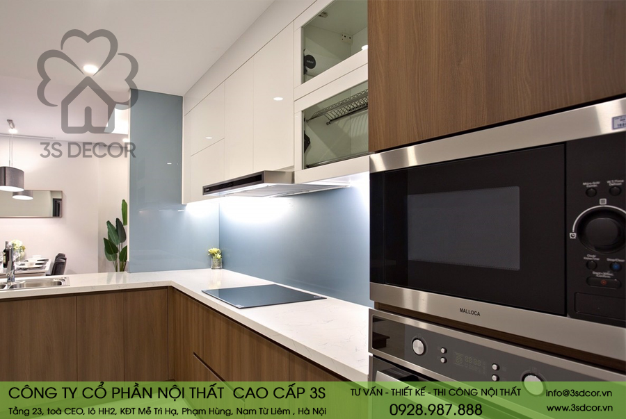 Thiết kế nội thất phòng bếp Royal City Nguyễn Trãi