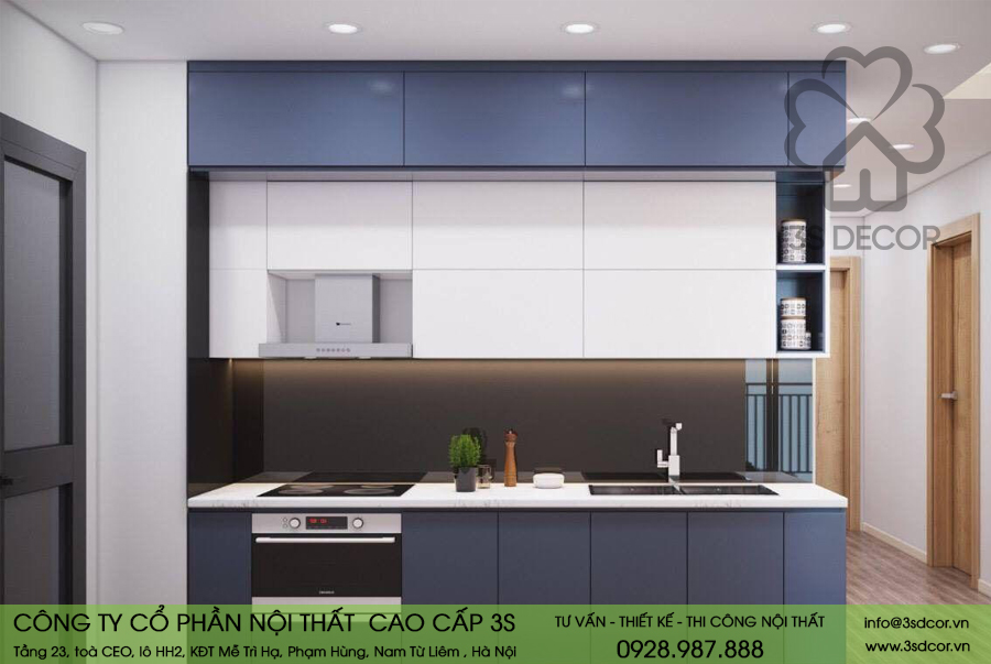 Thiết kế nội thất phòng bếp Times City Minh Khai