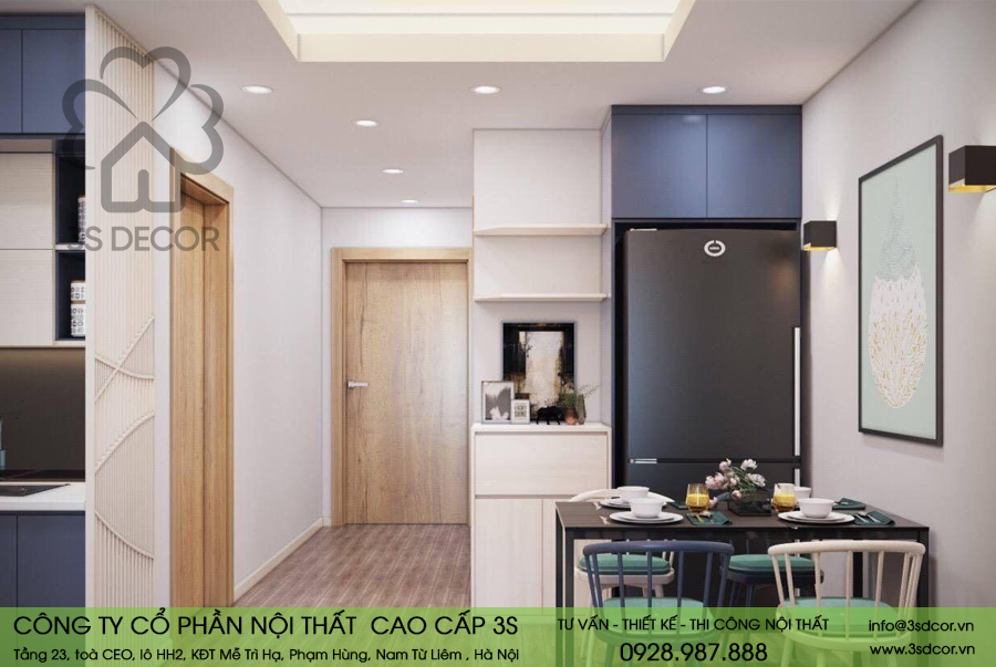 Thiết kế nội thất phòng bếp Times City Minh Khai1